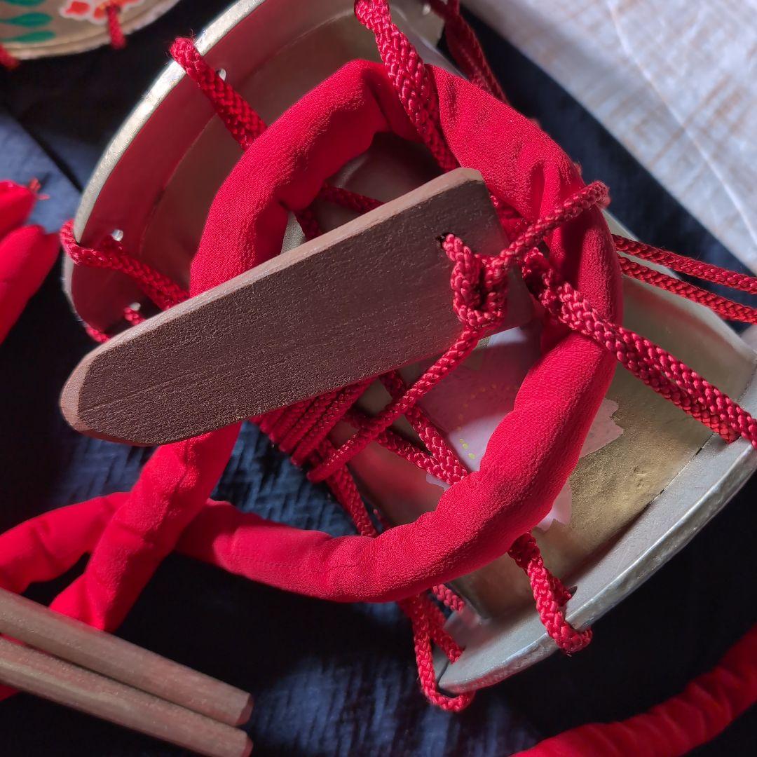 日本舞踊 舞台 小道具 金鞨鼓 きんかっこ　つづみ 太鼓