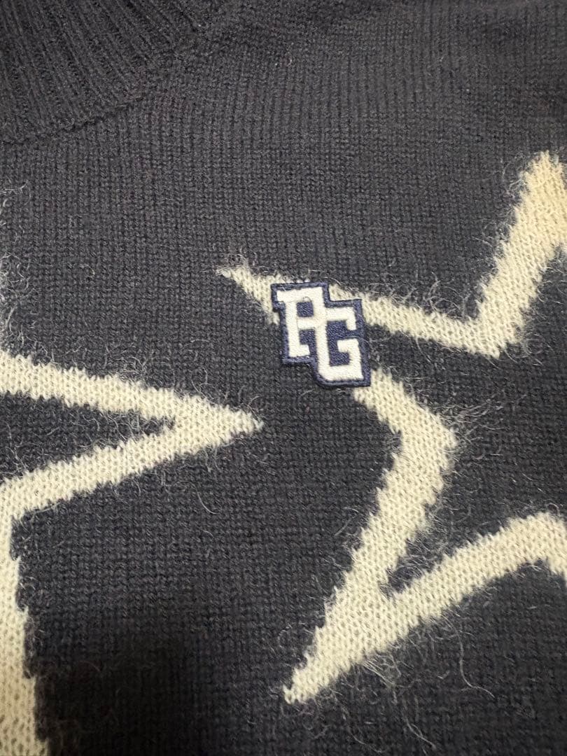 パーリーゲイツ 星柄セーター サイズ2