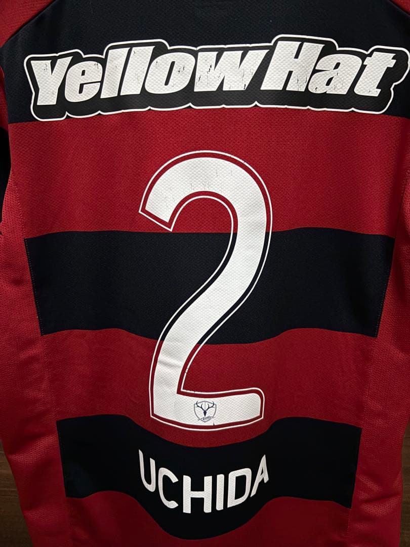 鹿島アントラーズ　2008 ホームユニフォーム　内田篤人　Sサイズ