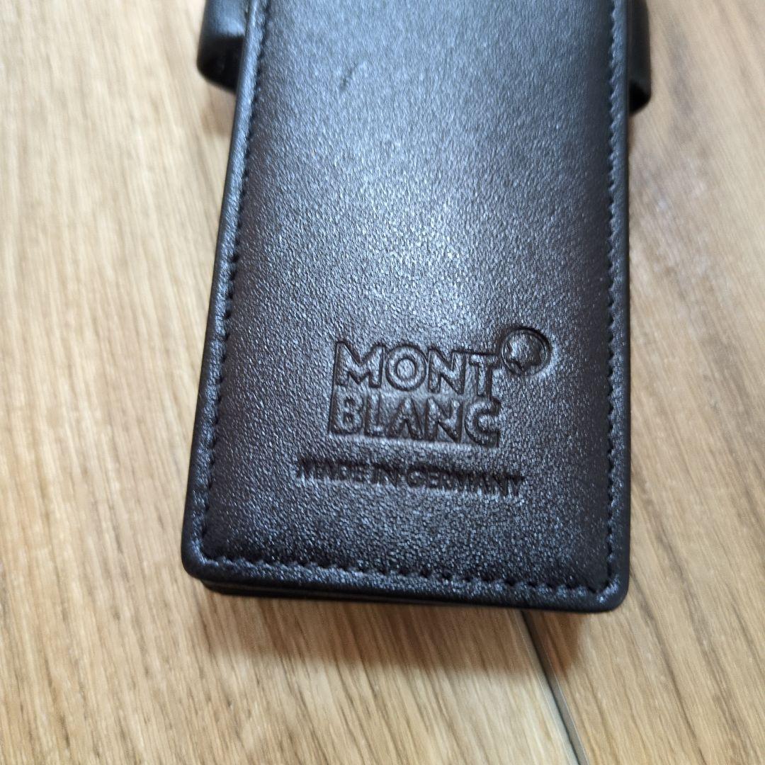 Montblanc ブラック本革 ペンケース　ペンホルダー