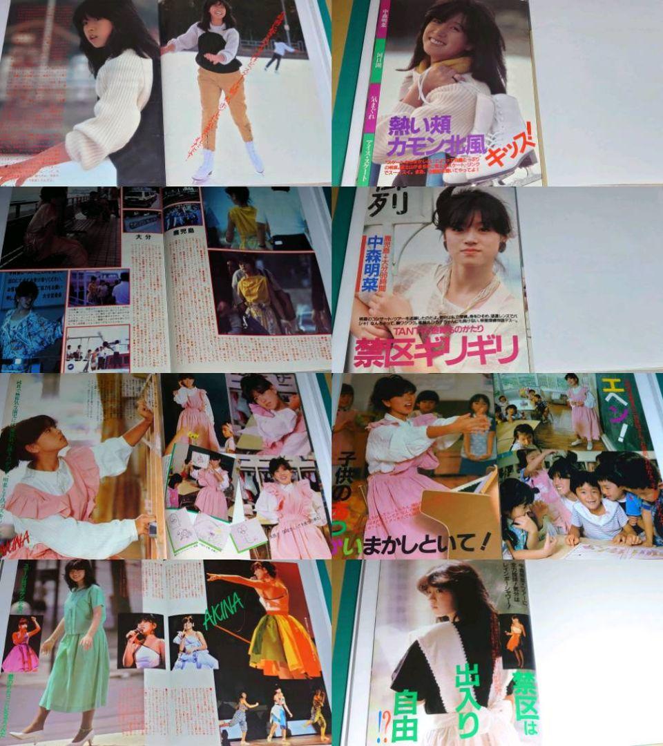 中森明菜　1982年〜1986年 大量　切り抜き　ファイル　2冊　120P