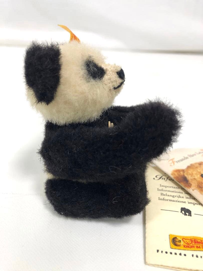 STEIFF シュタイフ　アルパカパンダテッド　パンダ ぬいぐるみ 約10cm