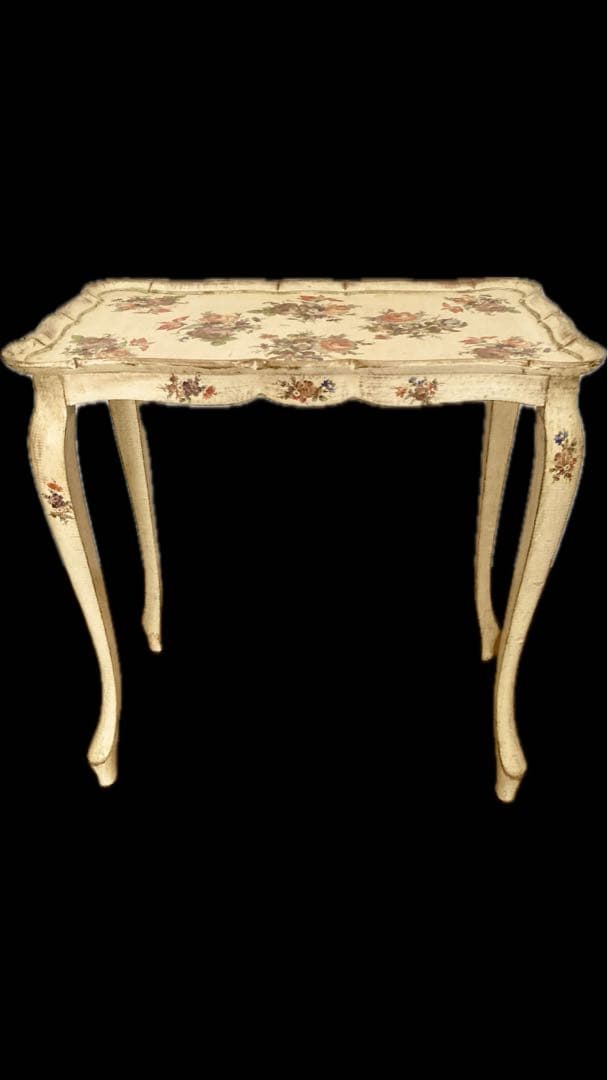 ITALYヴィンテージflorentineフローレンタイン家具ネストテーブル難有