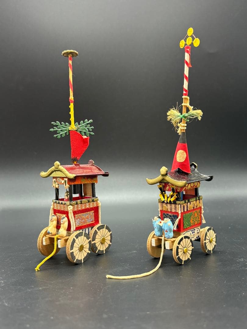 京都 祇園祭 祇園會 山鉾 置物 模型 鉾 ミニチュア 7点