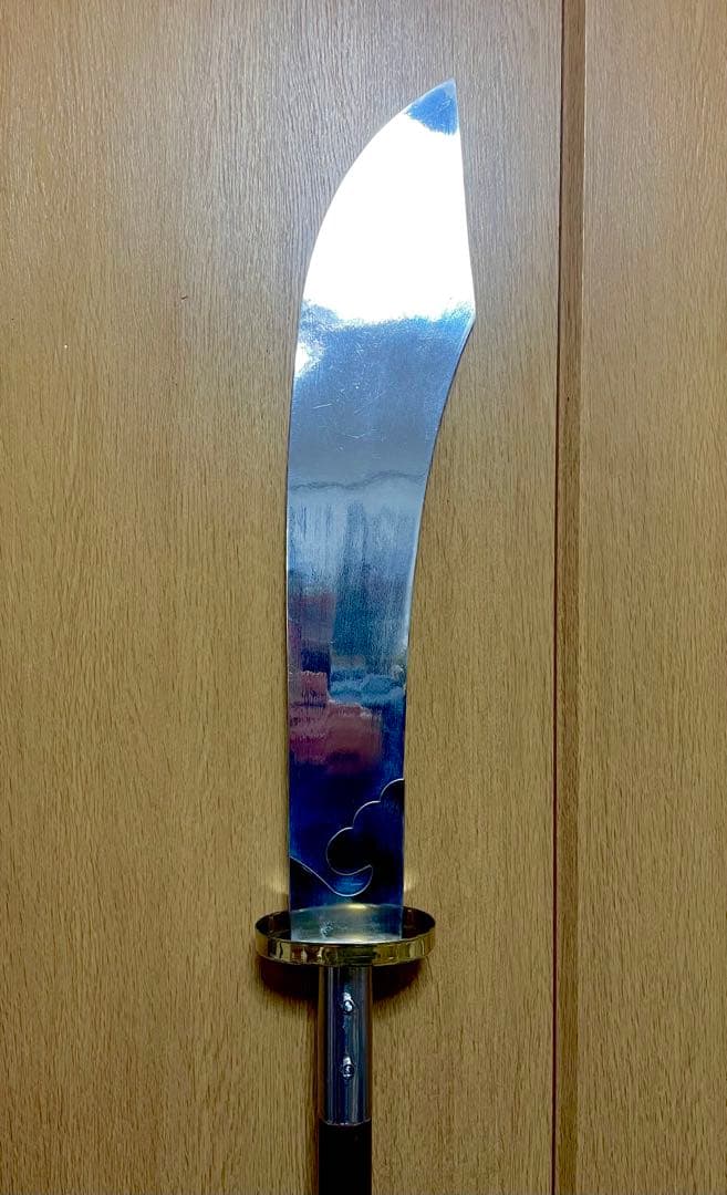 貴重！中国武術 ジュラルミン製朴刀 刀身しなりあり 全長177㎝ カンフー 武具