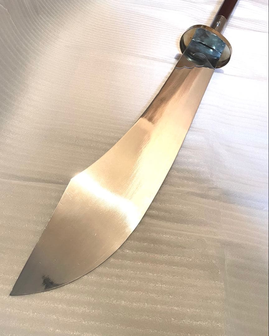 貴重！中国武術 ジュラルミン製朴刀 刀身しなりあり 全長177㎝ カンフー 武具