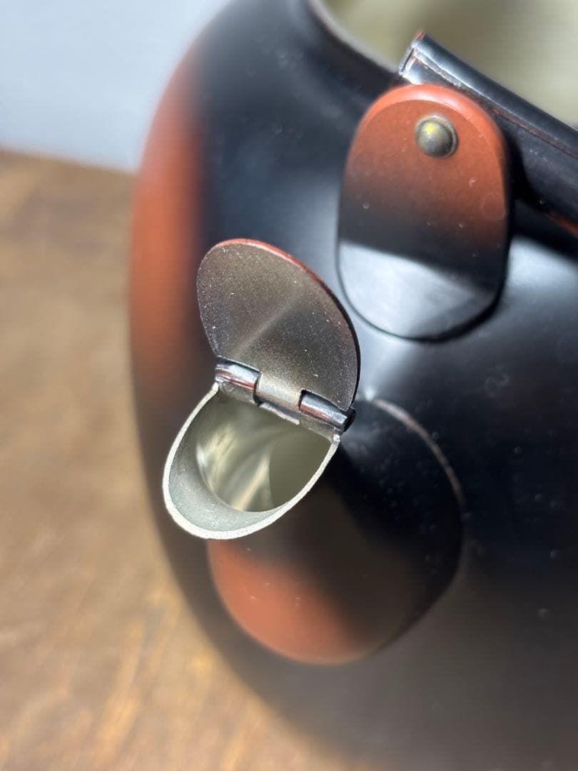 未使用品 御水注 秀峰堂 口蓋付 銅 茶道 お茶 水差し