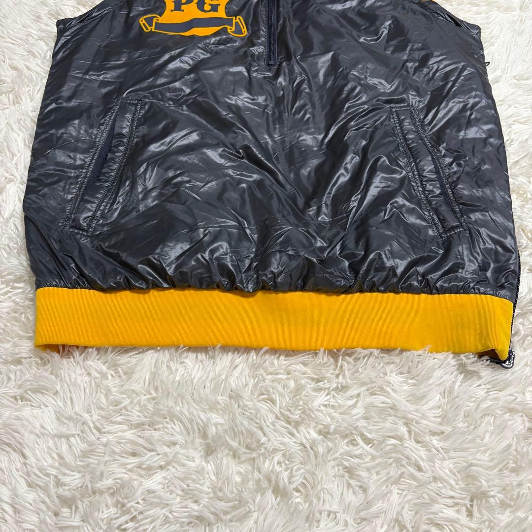 高機能4wayパーリーゲイツ　リバーシブル　中綿ジャケット　ハーフジップ　ロゴ