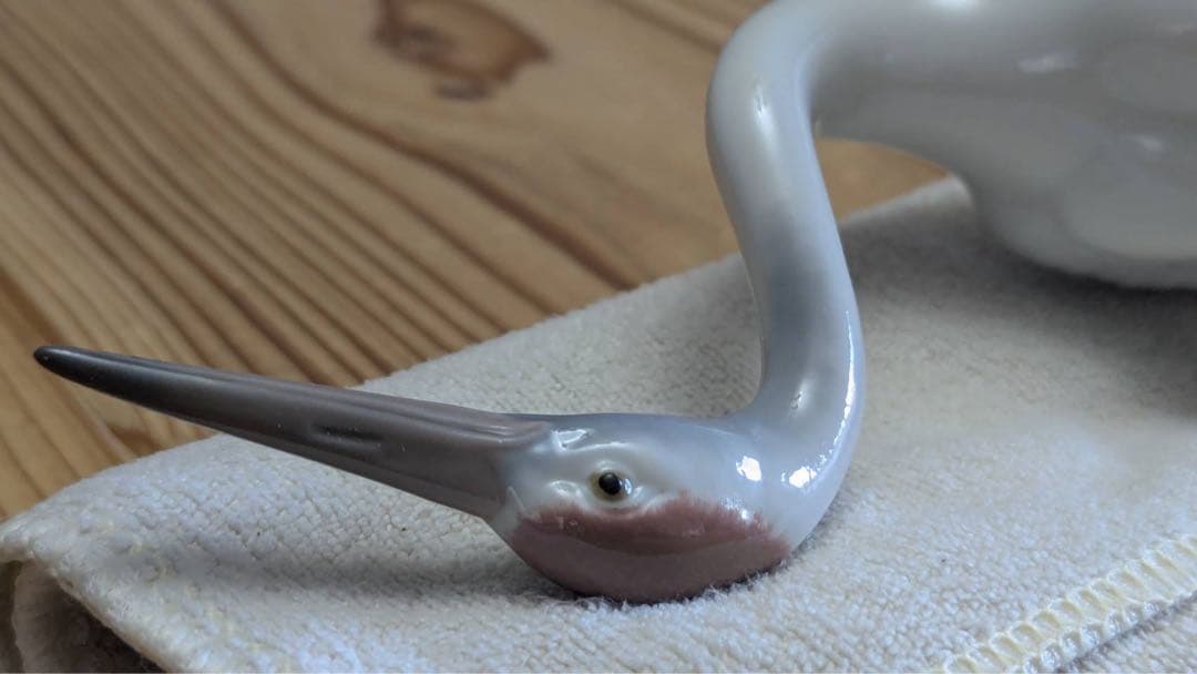 Lladro 白鷺の陶器彫刻 01614