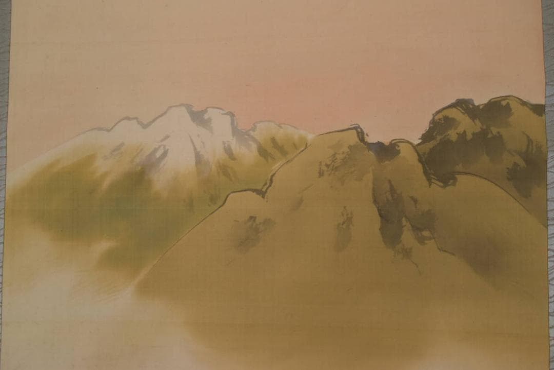 【真作】江坡/田家早梅図/山水梅花図/掛軸/名家伝来/AA-918