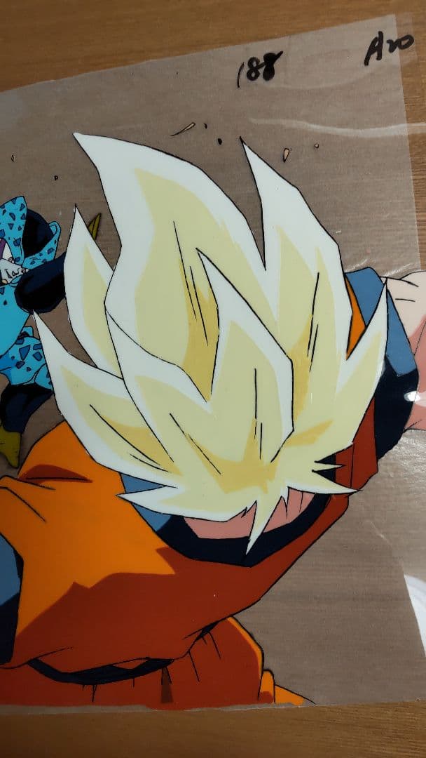 セル画　ドラゴンボール 　セルジュニア戦　（サイズ　26cmx23cm）