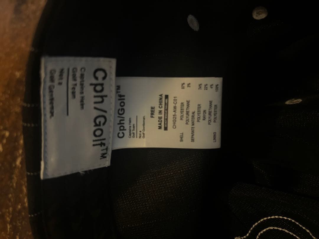 メンズウェア cph/golf FELT WAPPEN CLASSIC BBCAP BLACK