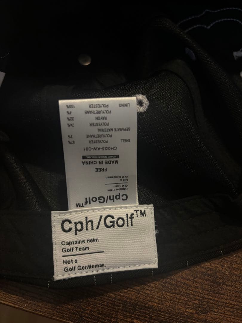 メンズウェア cph/golf FELT WAPPEN CLASSIC BBCAP BLACK