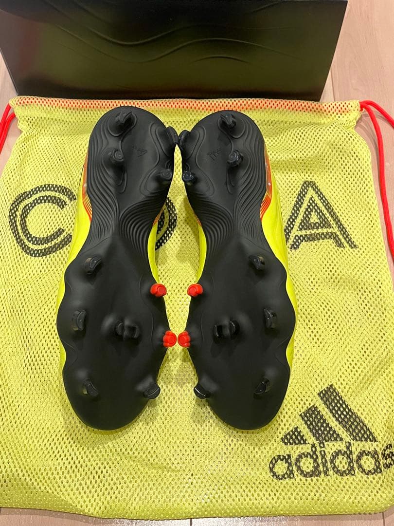 adidas COPA 26.5cm FG イエロー　紐なし最上位モデル