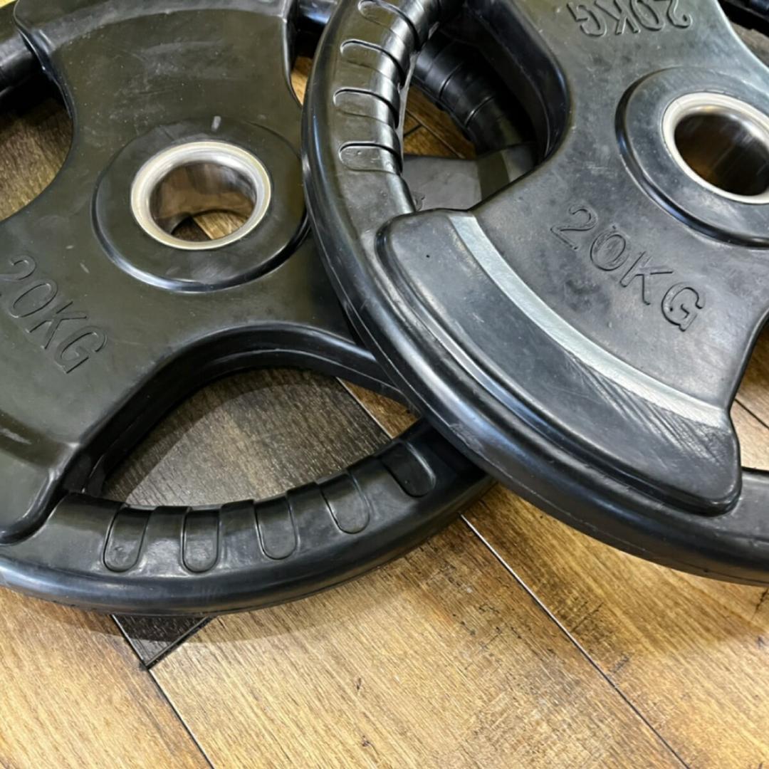 Φ 50mm ラバープレート 20kg 8枚 計160kg SET