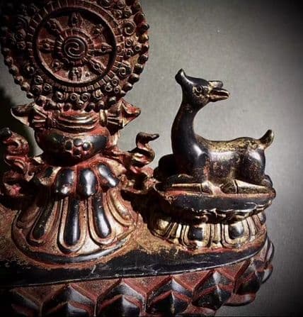 銅器 仏教 法像奉納 古美術 コレクション品 銅製 工芸品 彫刻装飾品置物