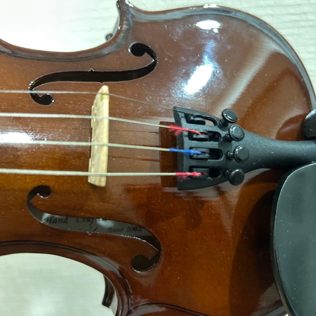 バイオリン　調律済み　弦、ケース付き