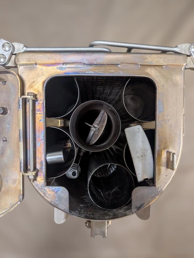 テンマクデザイン ウッドストーブサイドヴュー 旧Ｍサイズ（煙突Φ63mm）セット