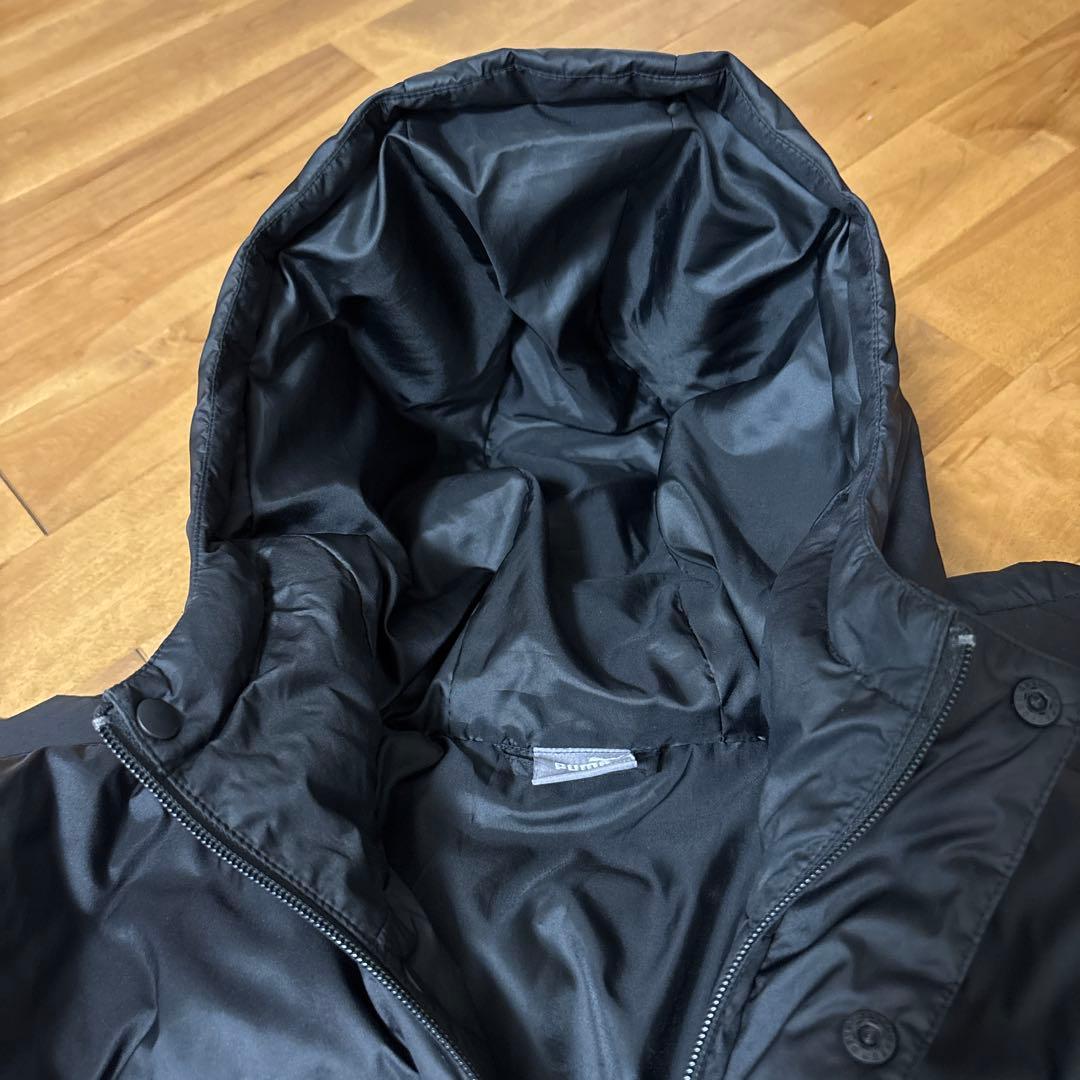 PUMA ブラック ベンチコート　ロング