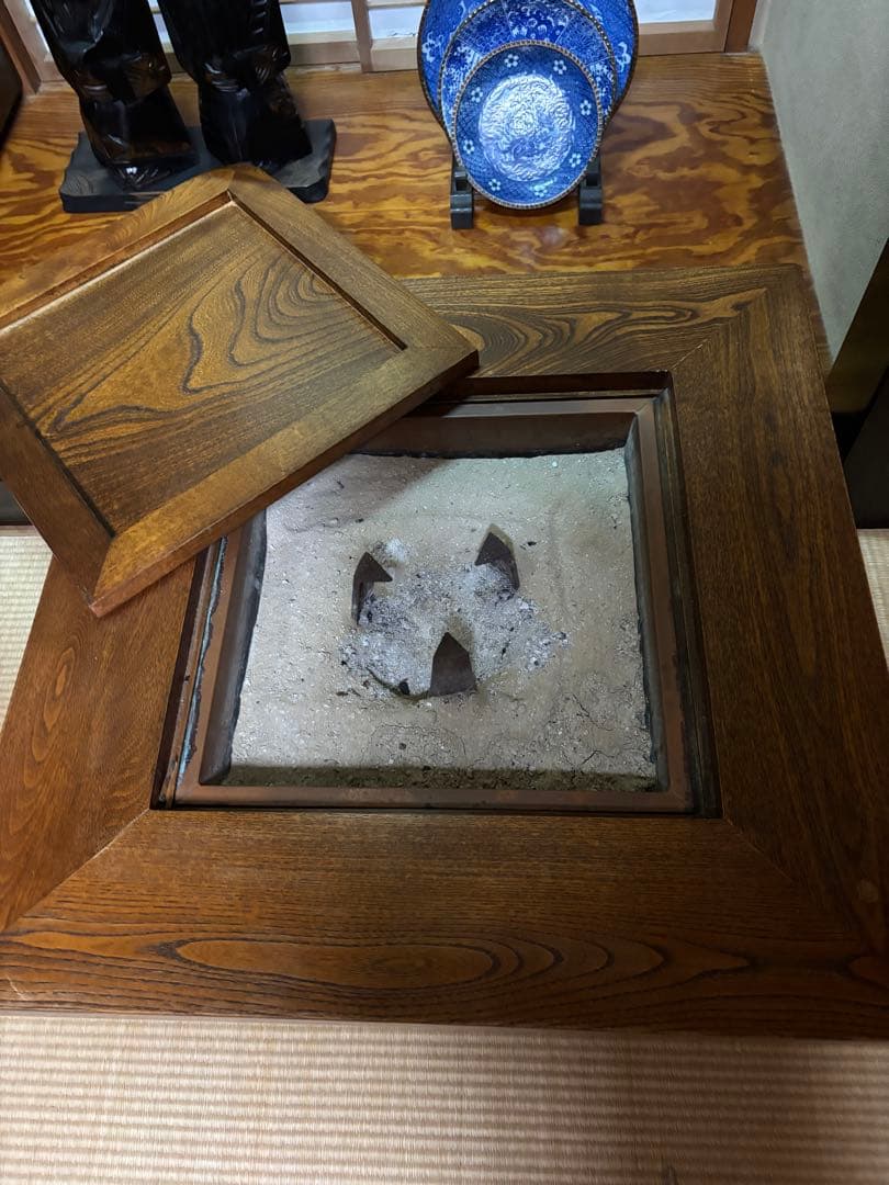 木製 四角形座卓 引き出し付き