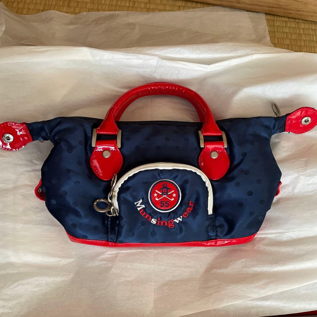 Musingswear ゴルフバッグ 、カートバックのセット　ネイビー/レッド