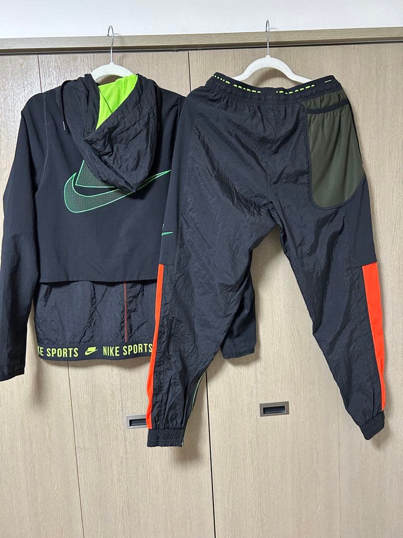NIKE ナイキ ウインドブレーカー 上下セット ブラック M フレックス