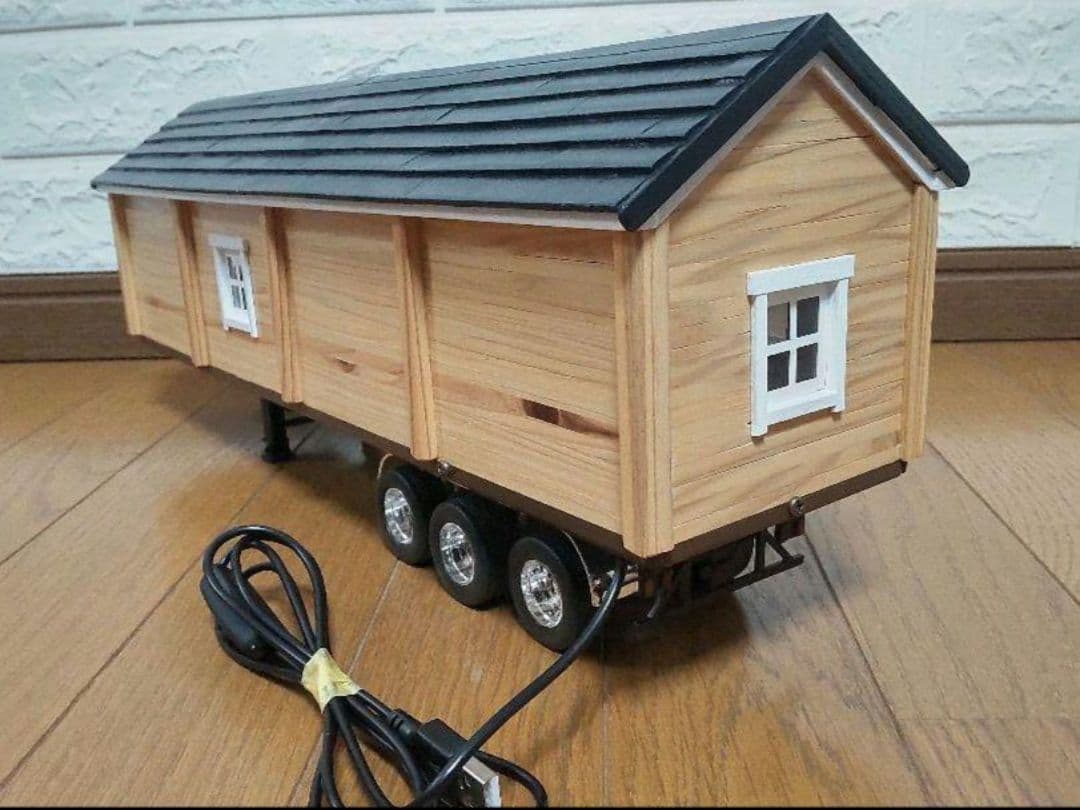 ラジコン　トレーラーハウス詳細①　木造トレーラーハウス