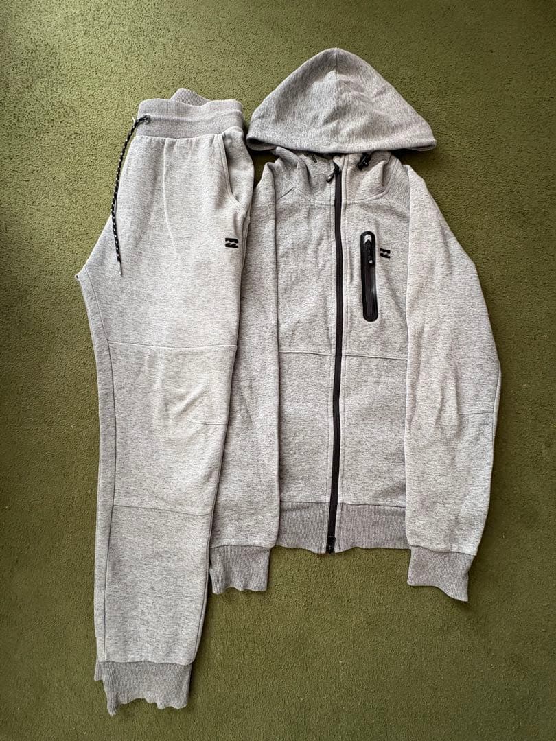 BILLABONG グレー ジャージ上下セット M