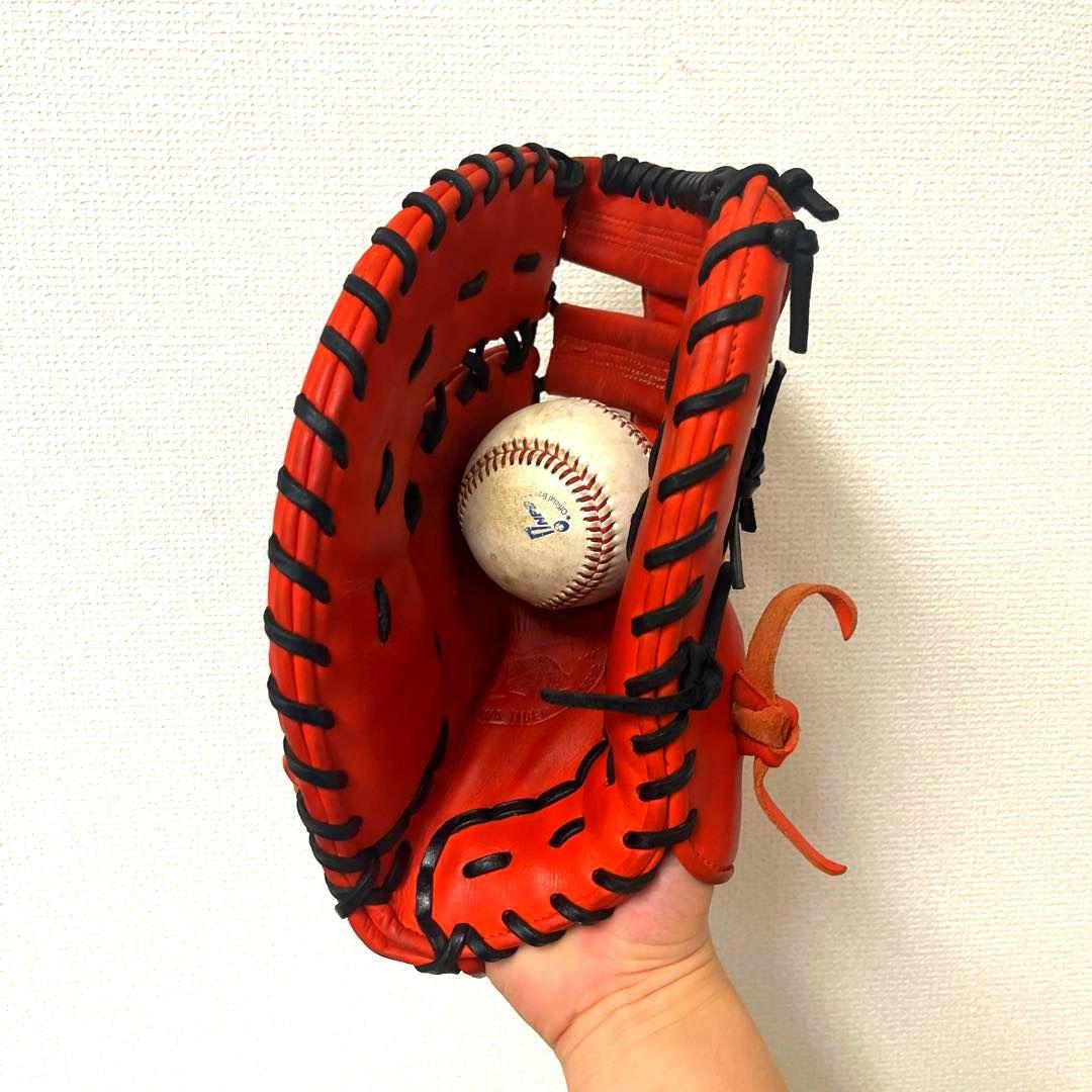 883 ミツワタイガー 型抜群 即戦力 極美品 軟式 ファーストミット 左投げ