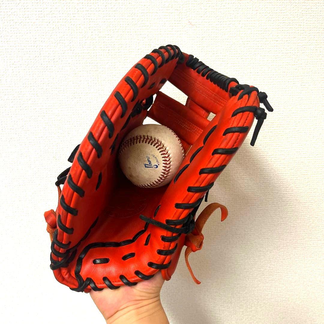 883 ミツワタイガー 型抜群 即戦力 極美品 軟式 ファーストミット 左投げ