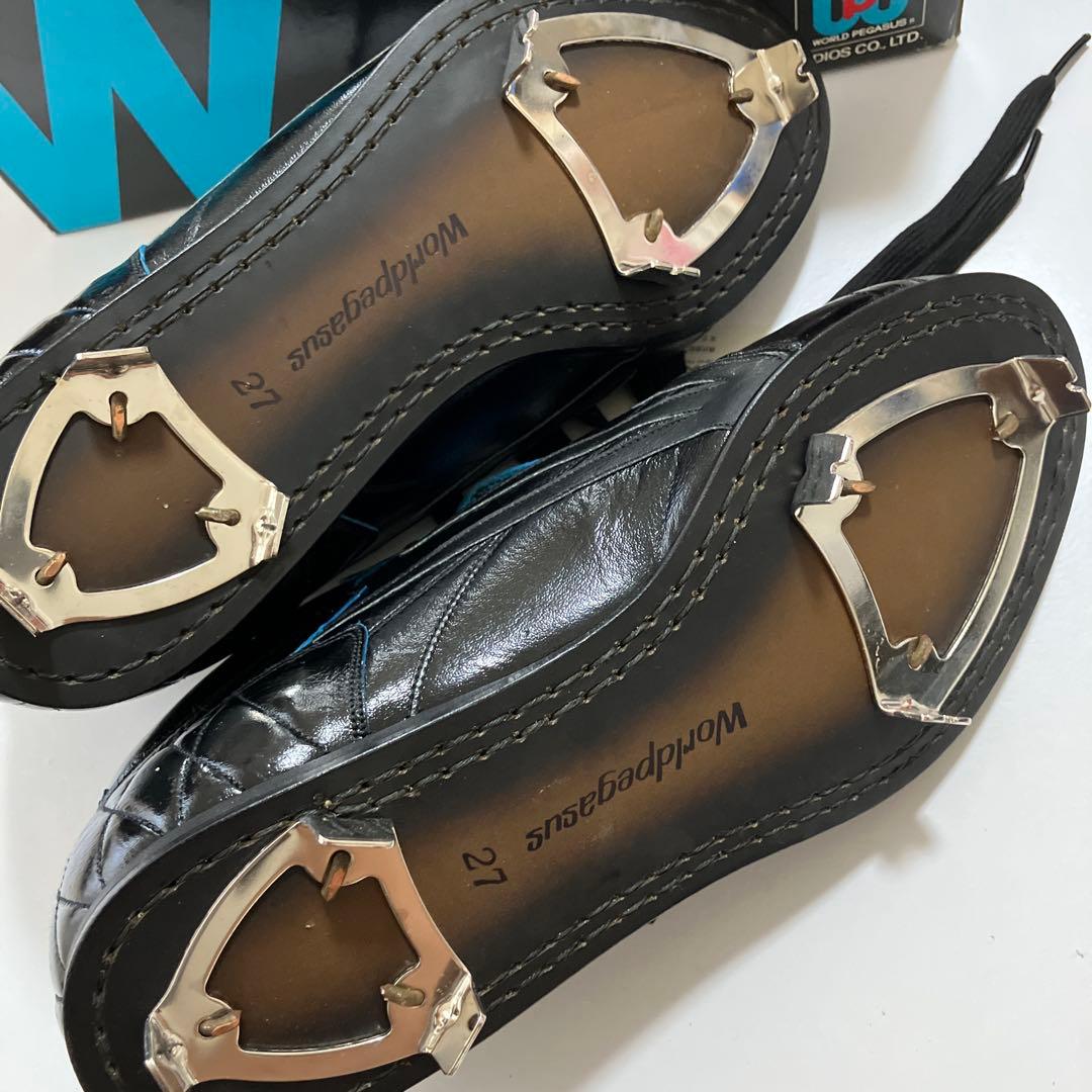 未使用 ワールドペガサス 本革 野球スパイク 27.0cm デッドストック品