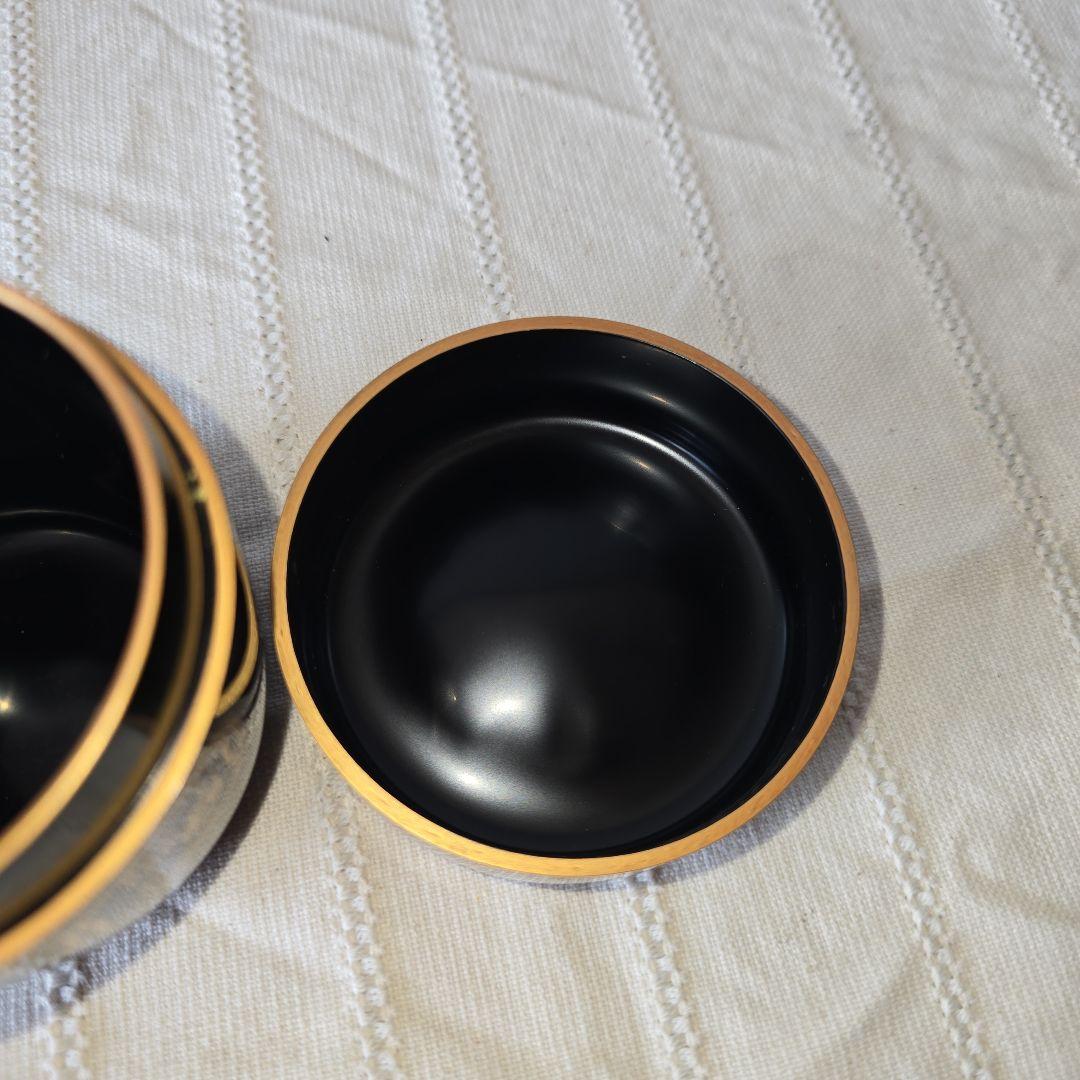 鈴木松栄作 四季七宝蒔絵 竹大棗 共箱