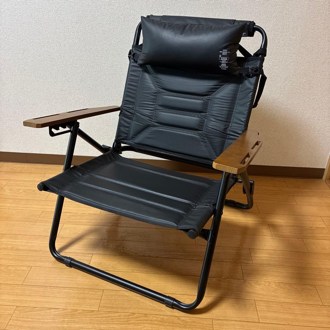 AS2OV(アッソブ)リクライニングローバーチェア マルチクッション付きブラック