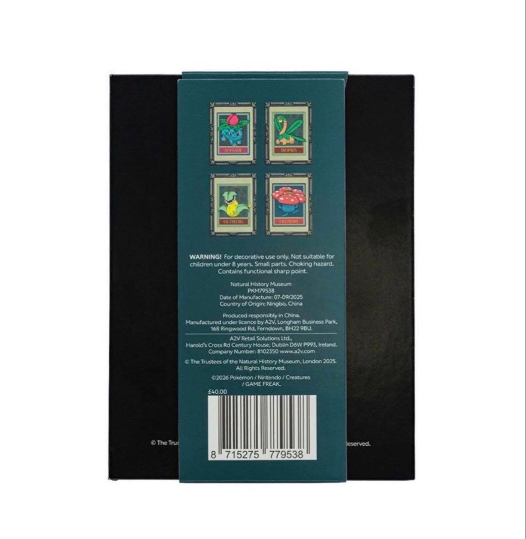 ポケモン30周年 ロンドン自然史博物館コラボ　ピンバッジ 4個セット