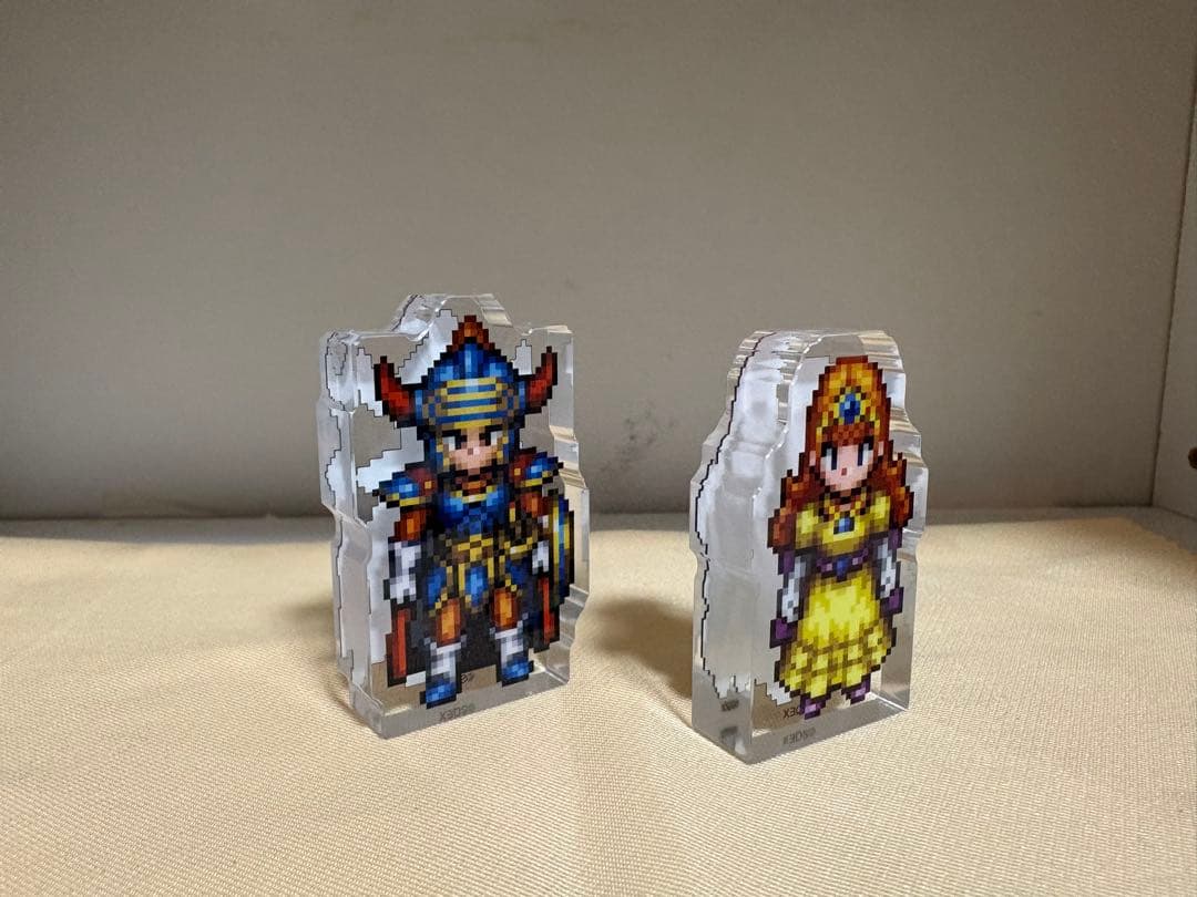 ドラゴンクエストⅠ.Ⅱ アクリルブロック 勇者 ローラ姫 ロトの子孫 勇者セット