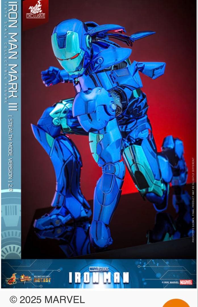 ホットトイズ DIECAST アイアンマン・マーク3 ステルス・モード 2.0版