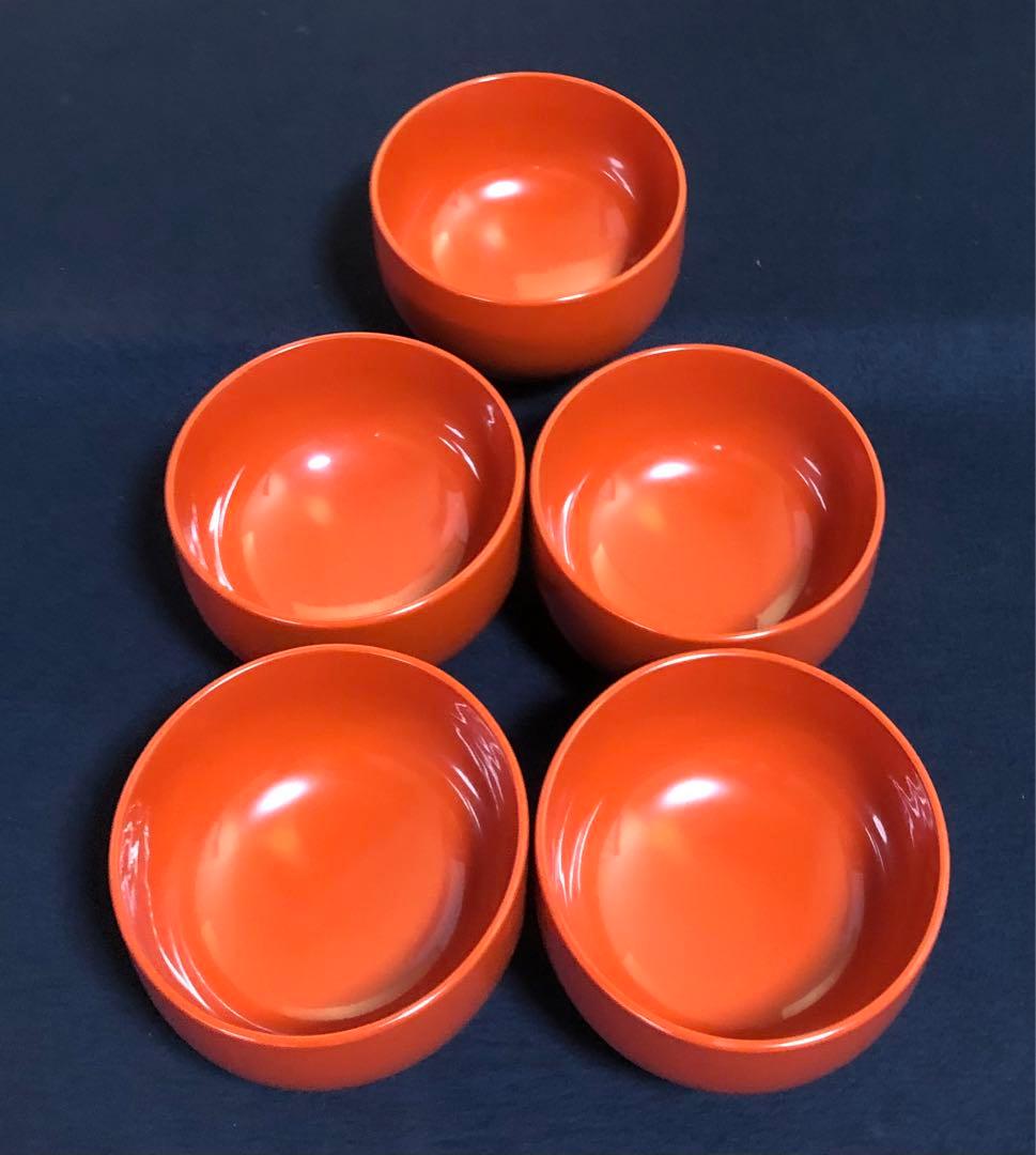 《レ》木芸家 田中重希 大鉢椀5客 日本工芸会会員 共箱　251201お2