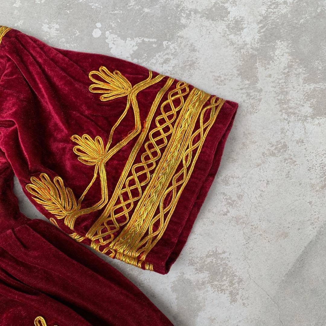 special vintage antique 民族衣裳　ベロア　kids？