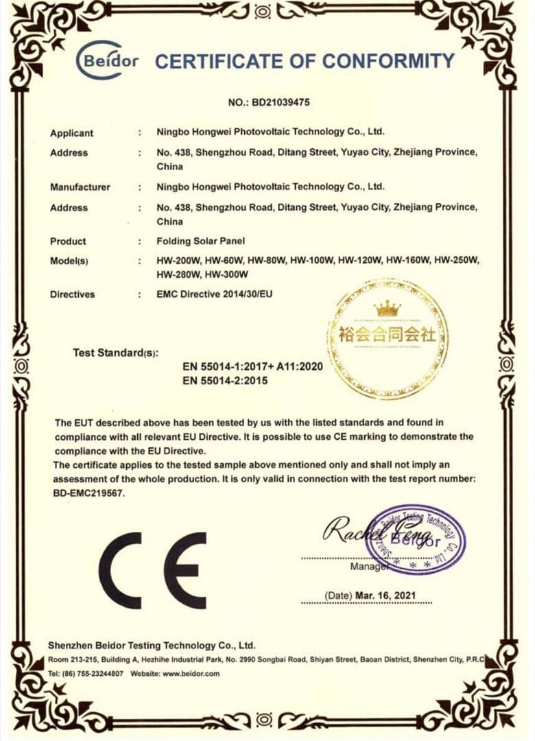 ソーラーパネル 200W 折り畳み式 18Vソーラーチャージャー 高交換率単結晶