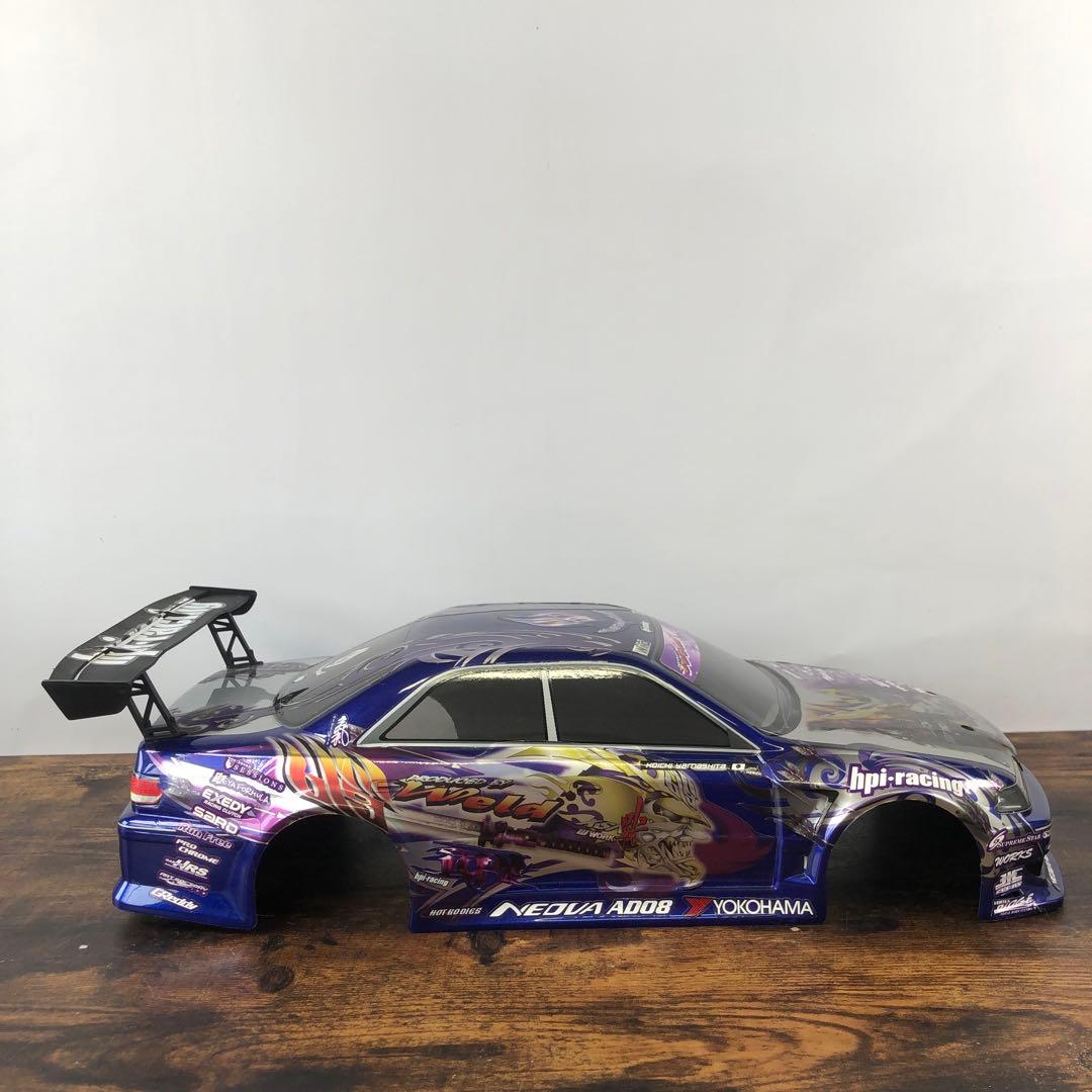 hpi トヨタ マーク2 1/10 ボディのみ リアウイング付