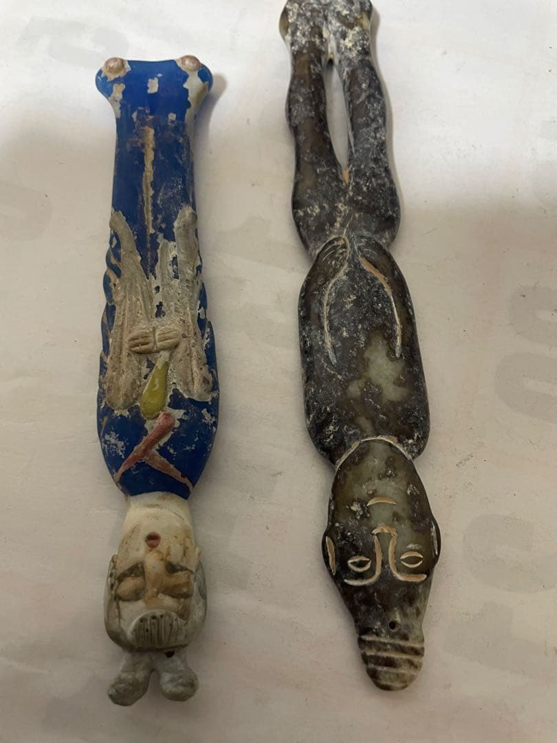 中国美術　人物像　玉石彫刻　古美術