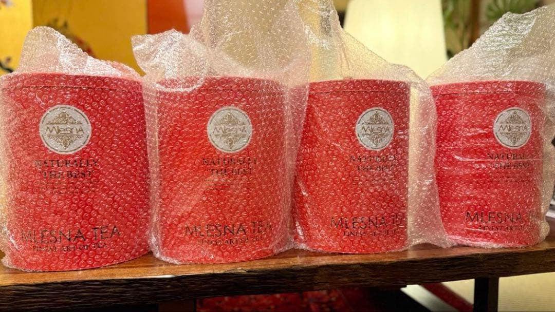 新品未使用❗️ ムレスナティー　赤缶　4個　mlesna tea