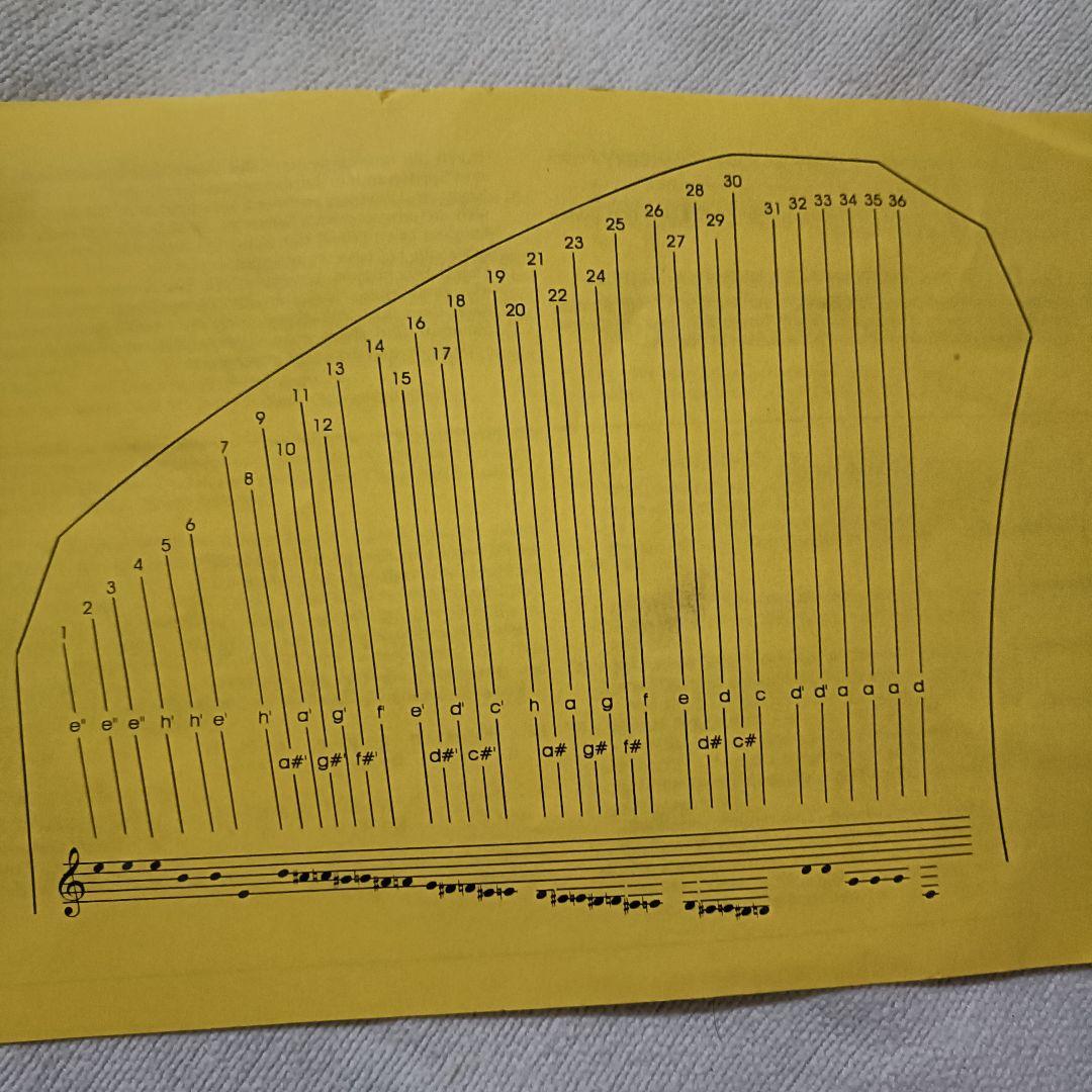 【美品】36弦　ボーデンライアー ライヤー choroi ハープ　竪琴　弦楽器