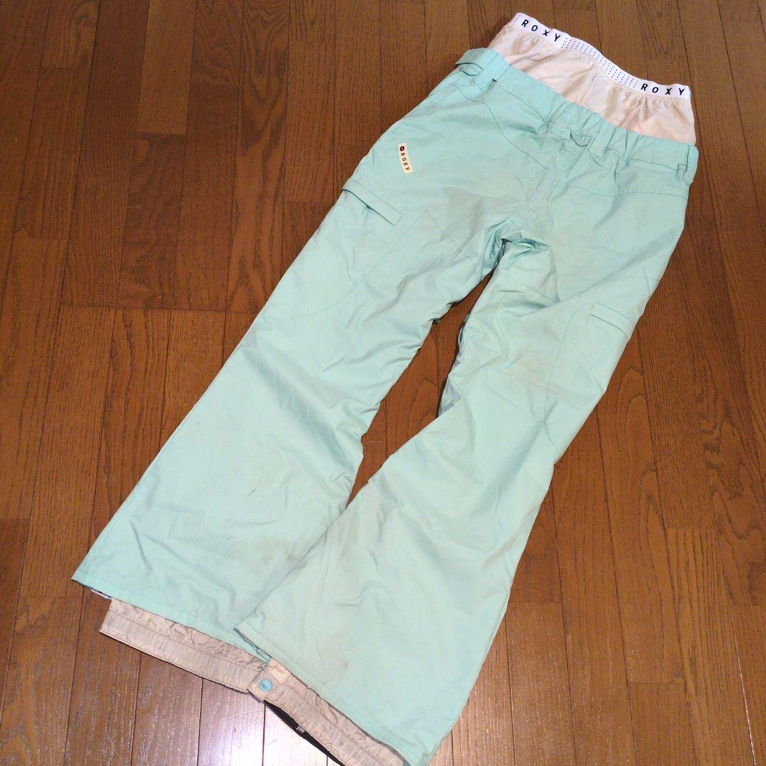 ROXY　スノボウェア　上下セット　Ｍ　小花柄　ブラック　ミントグリーン