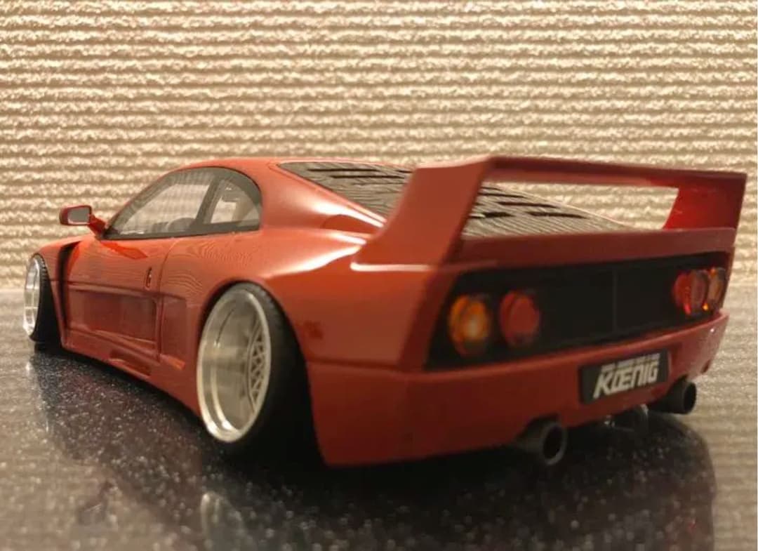 1/18 ケーニッヒ　フェラーリF48 アルミ削り出し深リムホイールカスタム