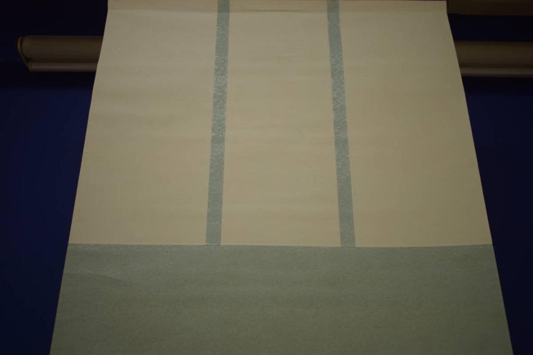 真作/佐藤古岫/山渓晴秀図/山水馬人物図/桐共箱付/布袋屋掛軸HI-674