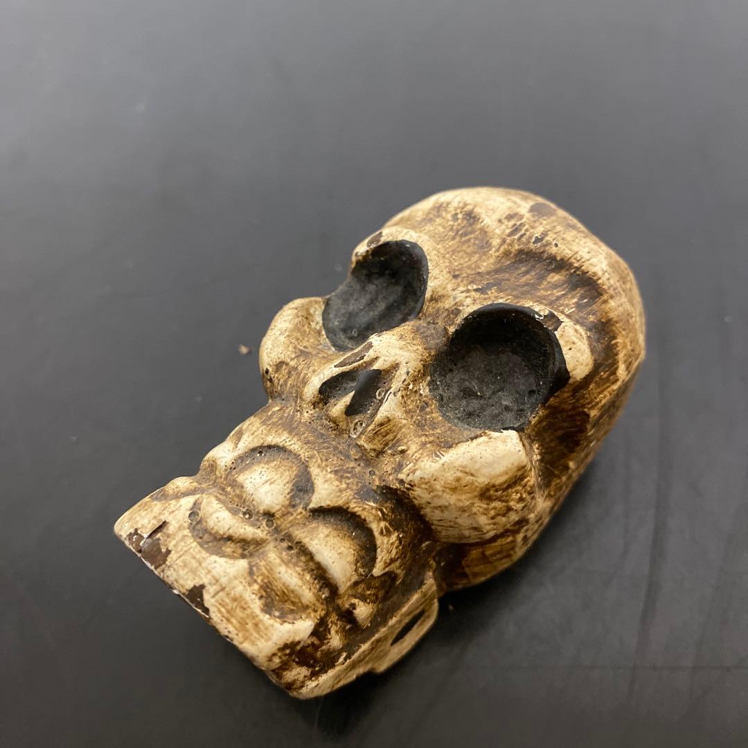 スカル ドクロ 髑髏 フィギュア ４種セット 置物 お香立て ステンレスグラス8