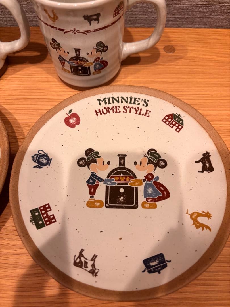 希少　レア　ディズニー　シー　ミニー　ホームスタイル　オープン　食器　コップ　皿