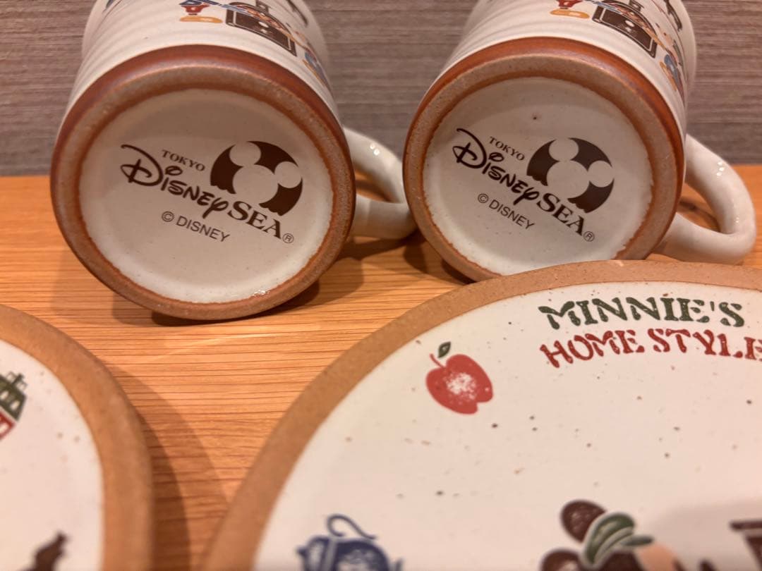 希少　レア　ディズニー　シー　ミニー　ホームスタイル　オープン　食器　コップ　皿