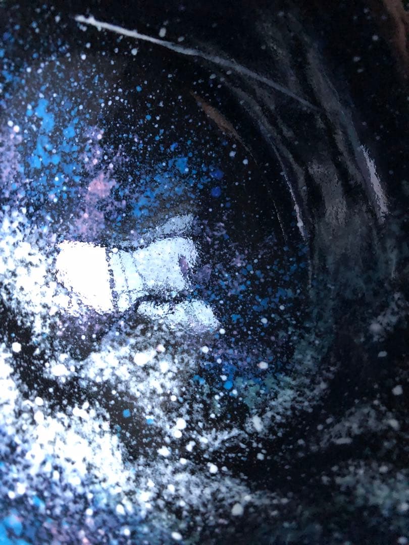 銀河流星　茶盌　十三代臥牛窯　悟龍作　共箱入